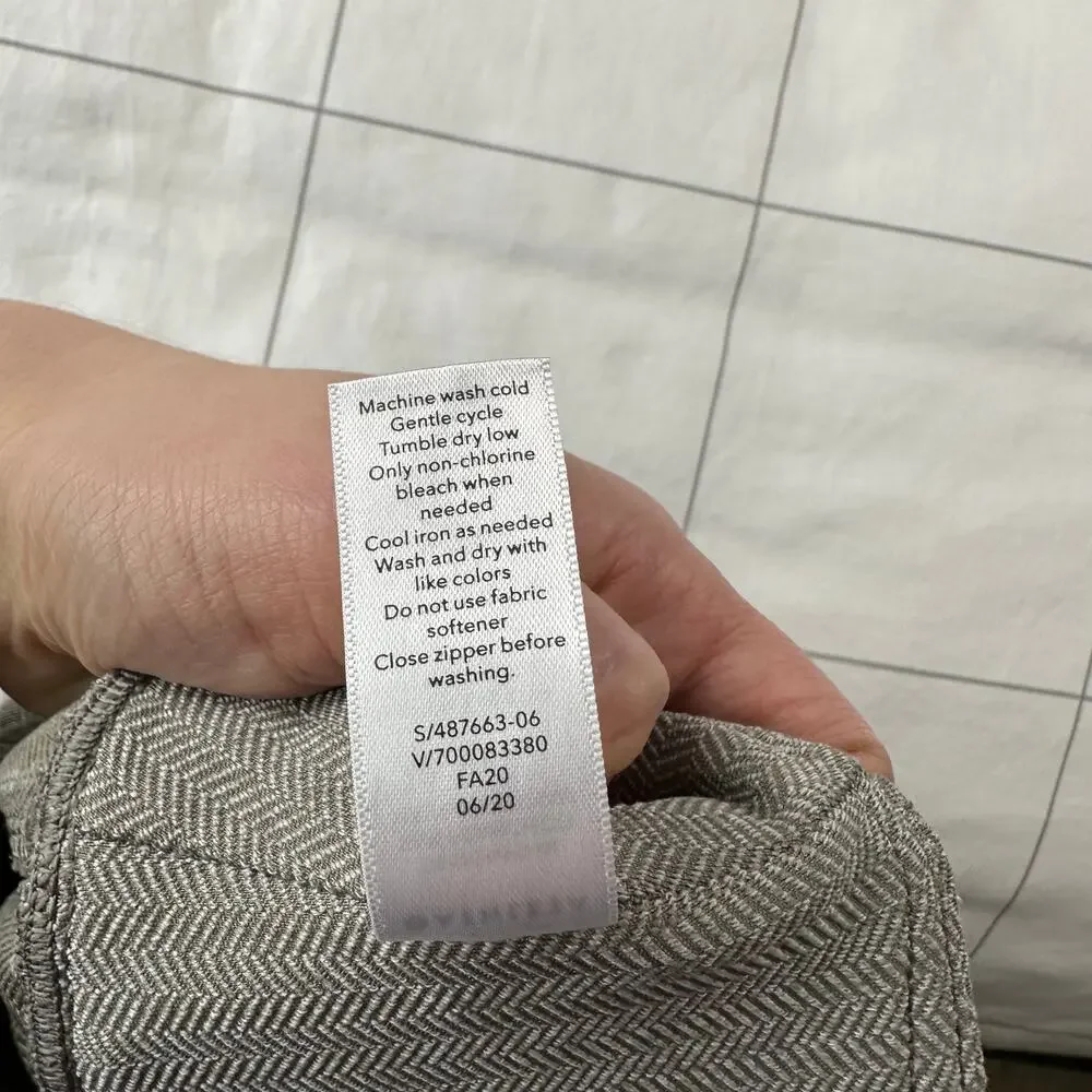Athleta Leggings Womens XS Bluff Gray Delancey Herringbone Tight Taupe Stretch